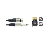 Stagg 19301 3 m 3 Pin Female XLR/Mono Jack Microphone Cable - Black