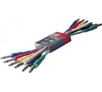 Stagg 1ft. Mono Patch Cables with Moulded Plastic Connectors - Phone Plug/Phone Plug