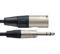 Stagg Music Audio Cable 20375 – Stereo 1/4" Jack to XLR Male – 1 m