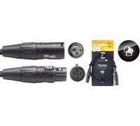 Stagg 1M/3Ft DMX Cable XLR Female-XLR Male 3 Pin Black