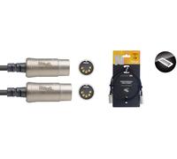 Stagg 1M/3Ft Midi Cable Din/Din Male DLX