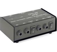 Stagg 2 Channel Passive DI Box With Mono/ Stereo Switch SDI-ST