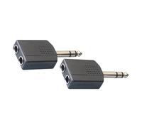 Stagg Jack(M) to DualJack(F) Stereo Adapter (2pcs)