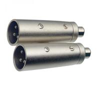Stagg 2 x Male XLR/ Female RCA Adaptor