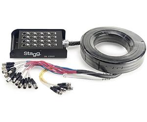 Stagg 20975 5 m "16x Female XLR Inputs/4x Male XLR Outputs" Stage Box with Multicore Cable