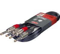 Stagg 20ft. Twin Cable - Phone Plug/Phone Plug