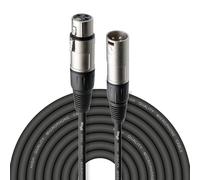Stagg 20M / 66ft XLR to XLR Cable, 3-Pin Male to Female, Suitable for Microphone, PA System, Audio Mixer, Studio Monitors, Audio Recording