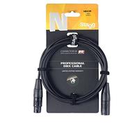 Stagg 21343 3 m Professional DMX Cable - Black