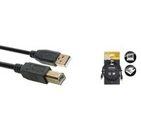 Stagg 21503 1.5 m "A-Male to B-Male" Gold Plated USB 2.0 Cable - Black