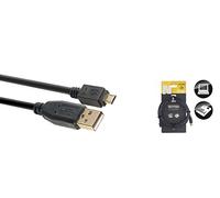 Stagg 21519 3 m "A-Male to Micro A-Male" Gold Plated Connector USB 2.0 Cable - Black