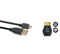 Stagg 21520 6 m "A-Male to Micro A-Male" Gold Plated Connector USB 2.0 Cable - Black