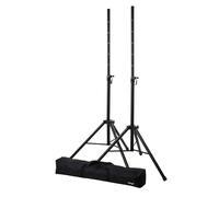 Stagg Speaker Stand x 2 - Heavy Duty DJ Disco Tripod Stands + Carry Bag SPSQ10.