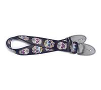 Stagg 22434 "Mexican Skulls Design" Guitar Strap - Black/White