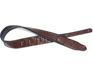 Stagg 22459 82-141 cm Adjustable Padded Leather Style Guitar Strap - Brown