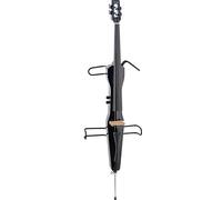 Stagg 3/4 Size Electric Upright Double Bass with Gig Bag, Black Finish