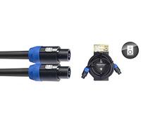 Stagg 3 m/8 x 2.5 mm 2/13GA X Series Professional Speaker Cable - Black