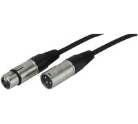STAGG - 3 Pin XLR Male to Female Microphone Lead 10m Black
