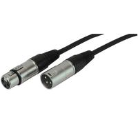 STAGG - 3 Pin XLR Male to Female Microphone Lead 3m Black