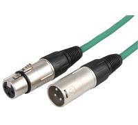 STAGG - 3 Pin XLR Male to Female Microphone Lead 6m Green