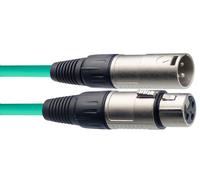 Stagg 3M/10F Green Mic Cable XLR Female-XLR Male