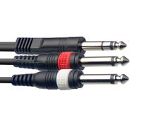 Stagg 3M/10F Split Moulded Stereo Plug-2Plug