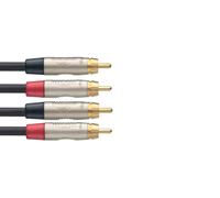 Stagg NTC3CR 3m N Series Twin RCA Phono Cable