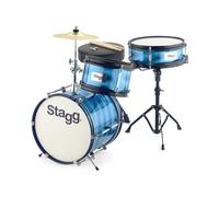Stagg 3pc 12 Junior Drum Kit with Hardware and Throne Blue