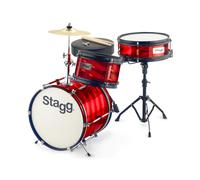 Stagg 3pc 12 Junior Drum Kit with Hardware and Throne Red