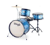Stagg 3pc 16 Junior Drum Kit with Hardware and Throne Blue