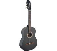 Stagg 4/4 Full Size Classical Spanish Nylon String Guitar, Matt Black Finish