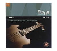 Stagg 4 String Electric Bass Set Nickel Round Wound Medium Light