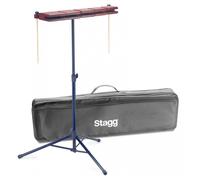 Stagg 5 Piece Wood Temple Block Set With Stand & Bag