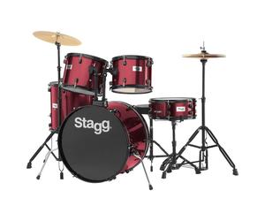 Stagg 5pc 22 Drum Kit Wine Red