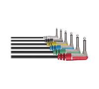 Stagg 21447 10 cm "1X Mono L-Jack (Phone Plug)" Patch Cable (Pack of 6)