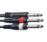 Stagg 6M/20F Split Moulded Stereo Plug-2 Plug