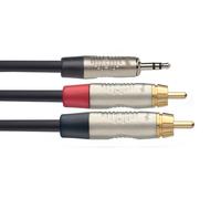 Stagg 6M/20Ft Split Mini Stereo Plug-2RCA Male DL