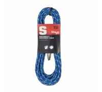 Guitar Lead Quality 6m Braided 6.35mm 1/4" Jack to Jack Industrument Audio Base