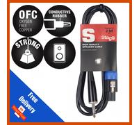 Stagg 6m Speaker to 1/4" Jack 6.46mm Lead / Cable Speakon to Jack Plugs