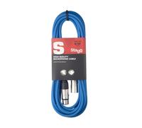 Stagg SMC6 CBL 6 m XLR to XLR Microphone Cable - Blue