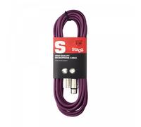 Stagg SMC6 CPP 6 m XLR to XLR Microphone Cable - Purple