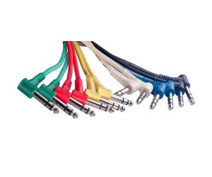 Stagg 6P-60cm/2Ft-Patch Stereo L Plug mld