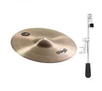 Stagg 8" SH Medium Splash & Gear4music Deluxe Weighted Cymbal Arm