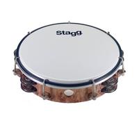 Stagg 8" Tambourine - Two Jingles Wood Finish