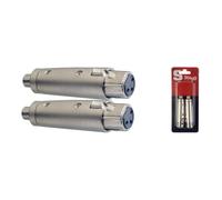 Stagg AC-XFCFH RCA Phono to Female XLR Adaptors (Twin Pack)