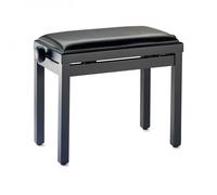 Stagg Adjustable Piano Bench Black Vinyl Matte Black