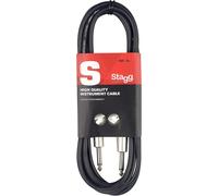 Stagg Audio Deluxe Cable 6mm To 6mm Black 6m - SAC6PSDL