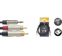 Stagg N Series Y Audio Cable Stereo Mini Jack - 2 Male RCA - 1.5 Metre