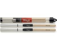 Stagg Bristle Nylon Brushes With Natural Wood Handle SBRU10-WN