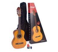 Stagg C430 M NAT Guitar pack with 3/4 natural-coloured classical guitar with linden top, tuner, bag