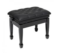 Stagg Concert Hydraulic Piano Bench Black Vinyl Gloss Black
